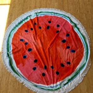 Watermelon round towel